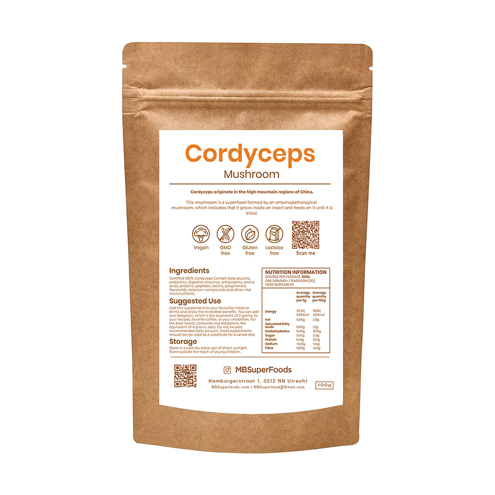 Cordyceps Mushroom Powder – Energy & Endurance Support