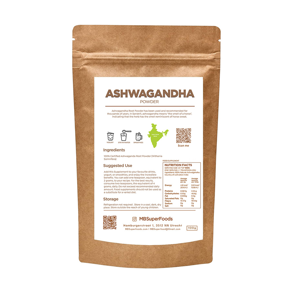 Ashwagandha Root Powder – Stress Relief & Vitality Boost