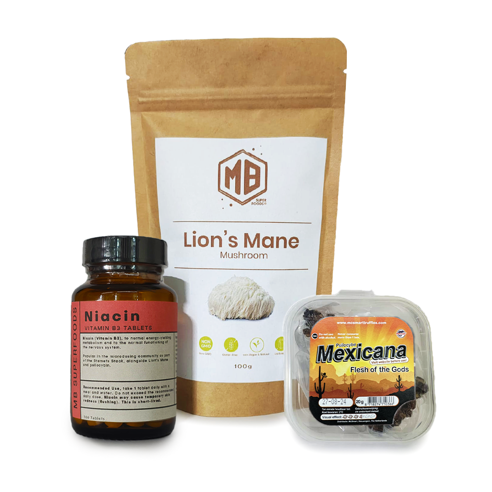 Paul Stamets Stack with Lion's Mane, niacin and microdosing truffles
