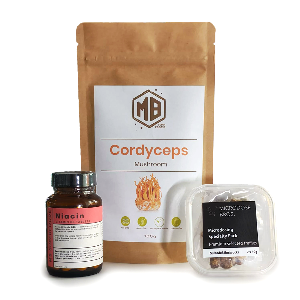 Energy Stack with Cordyceps, niacin and microdosing truffles