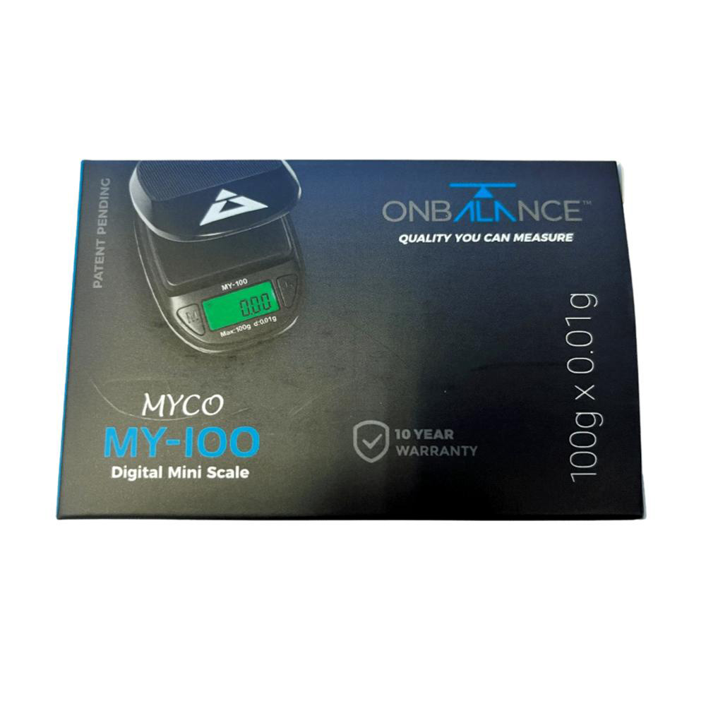 Myco MY-100 digital mini scale with 0.01g precision for accurate microdosing