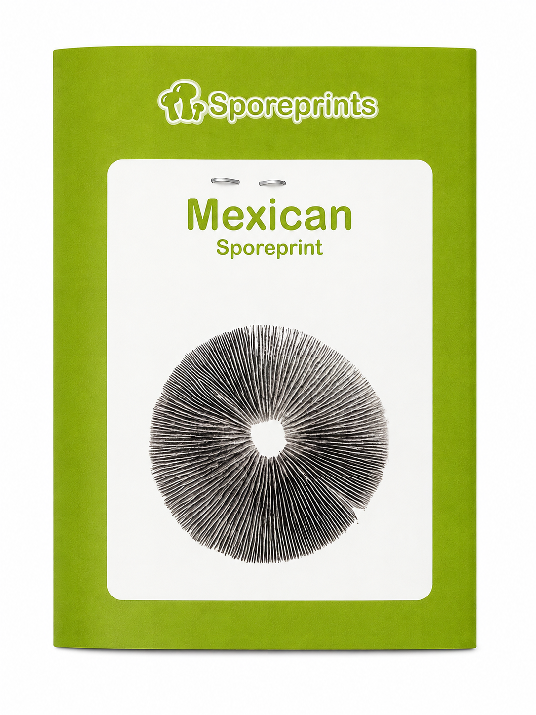 Mexican magic mushroom spore print in Sporeprints packaging