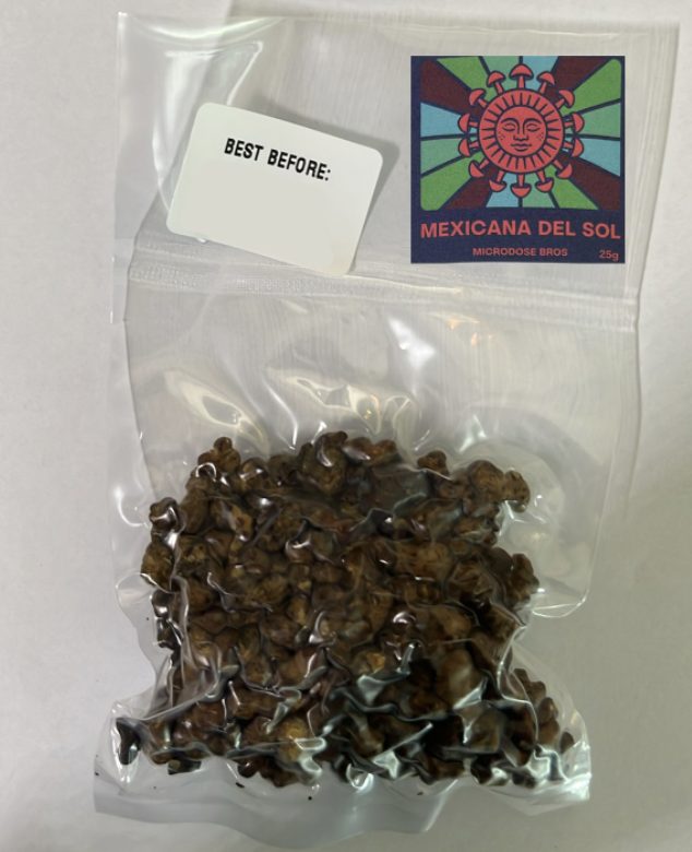 Mexicana Del Sol Magic Truffles 25g by Microdose Bros in vacuum-sealed packaging