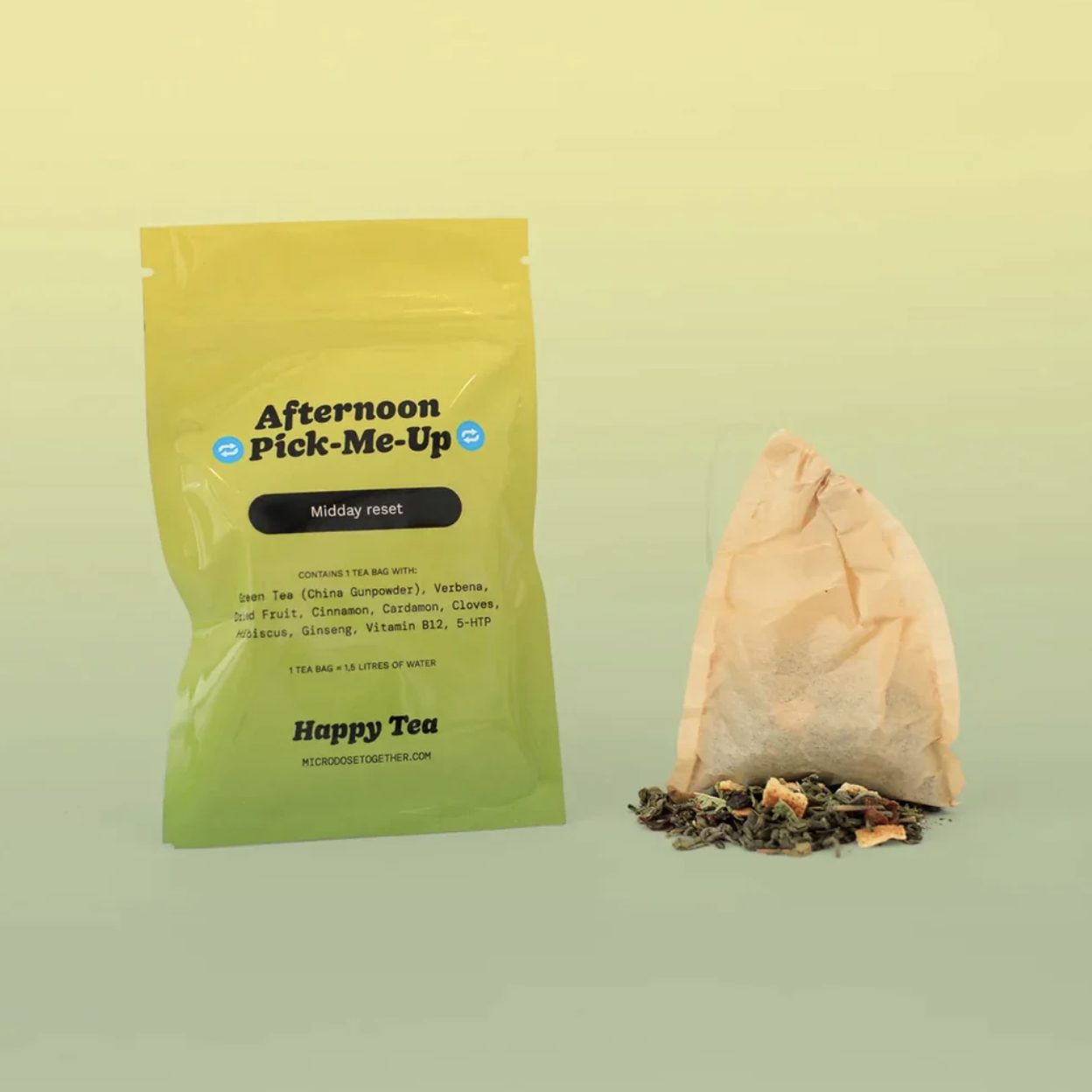 Afternoon Pick-Me-Up Tea herbal blend loose leaf – uplifting energy tea by Microdose Bros