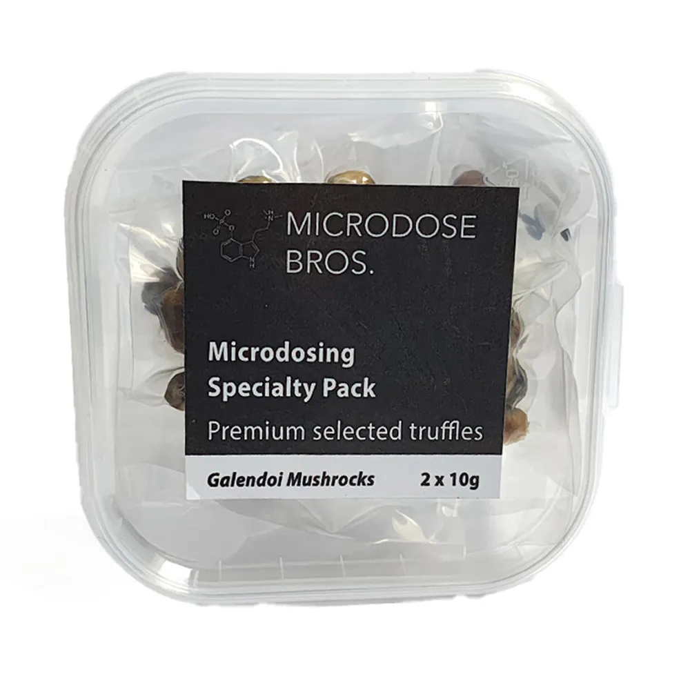 Premium Galindoi microdosing pack 2x10g magic truffles by Microdose Bros vacuum sealed fresh sclerotia