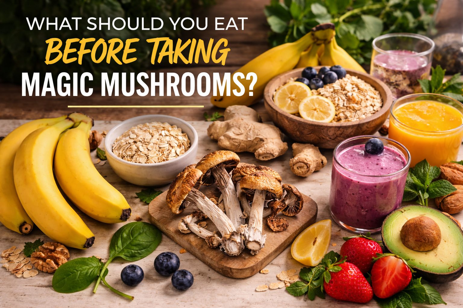 What Should You Eat Before Taking Magic Mushrooms?