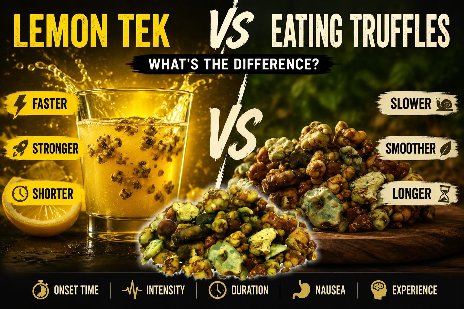 Lemon Tek vs Eating Magic Truffles: What’s the Difference?