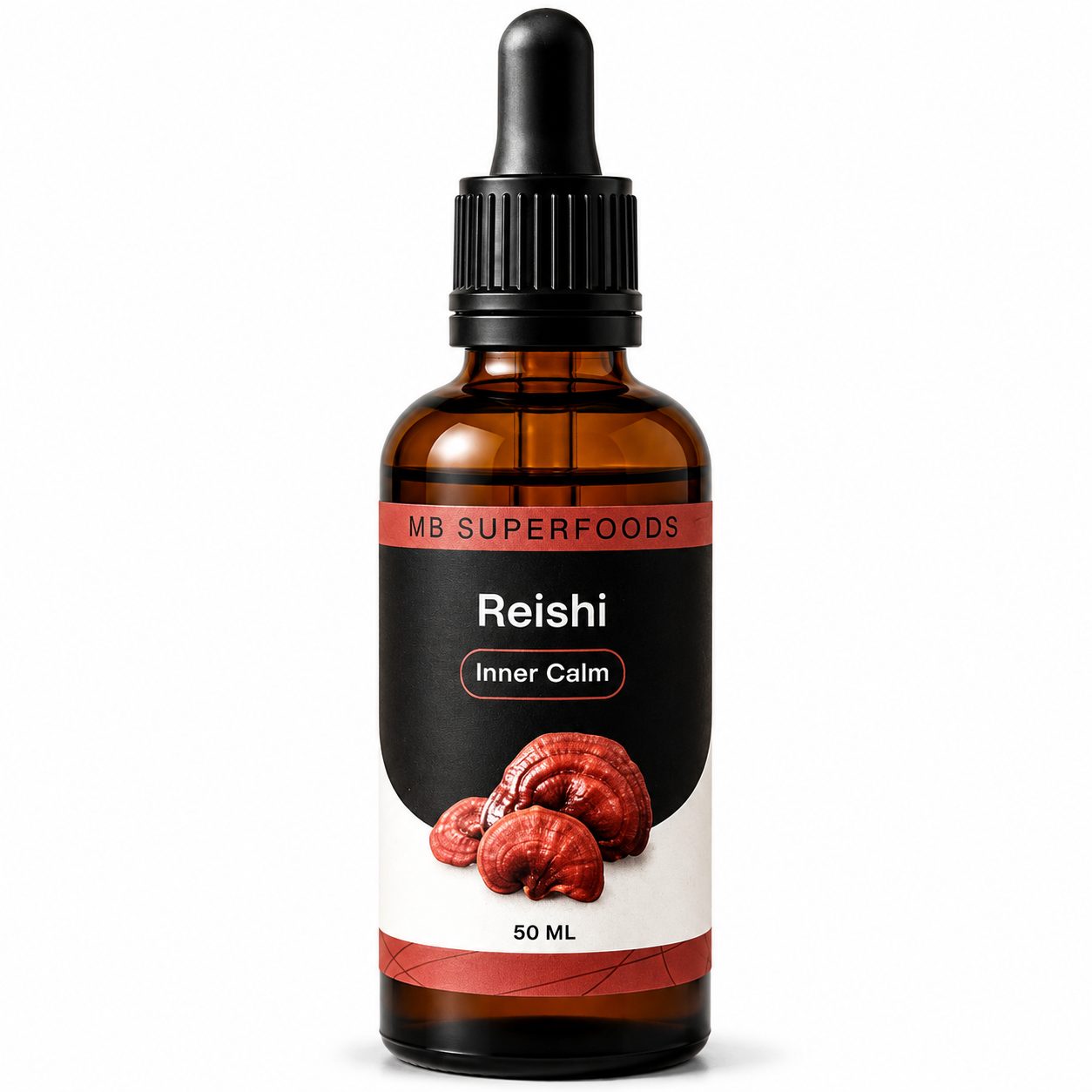 MB Superfoods Reishi Extract Drops 50ml premium full-spectrum Reishi mushroom extract with ultrasound-assisted extraction