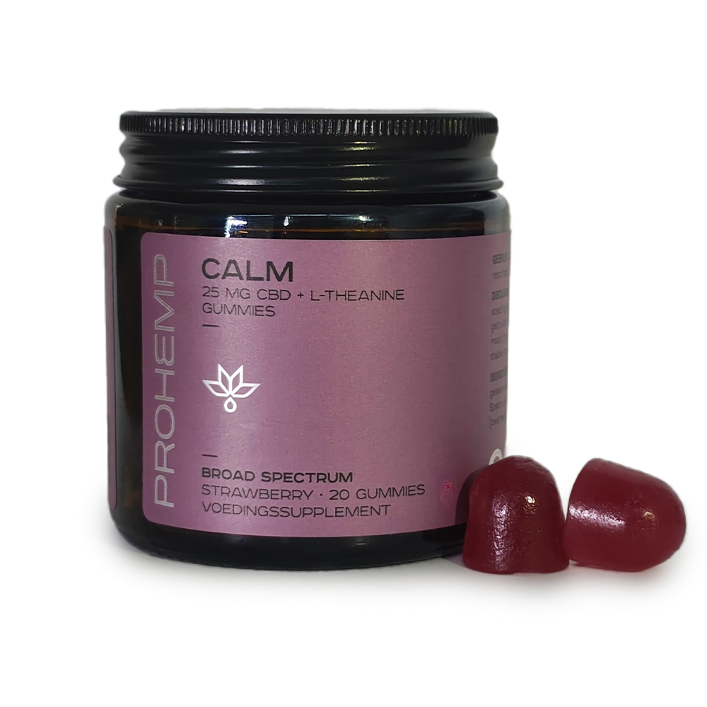Prohemp Calm CBD Gummies 25mg CBD with L-Theanine – 20 Gummies