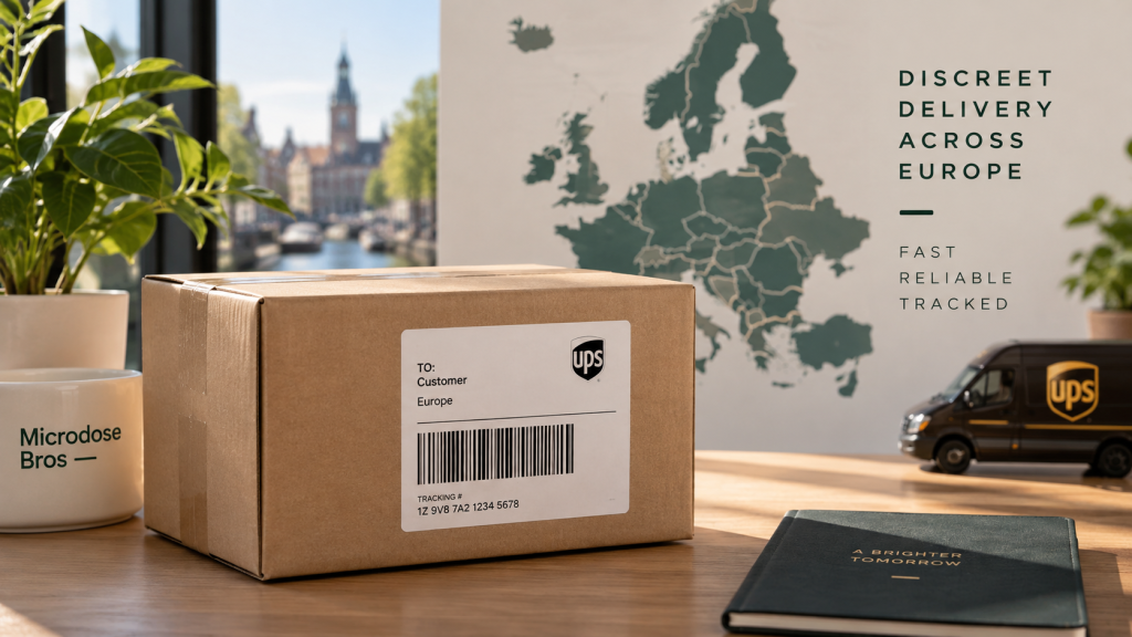 Microdose Bros discreet delivery and tracked shipping across Europe