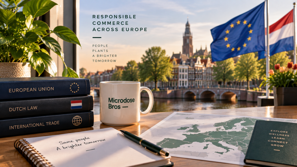 Microdose Bros legal compliance and responsible commerce in the Netherlands and Europe