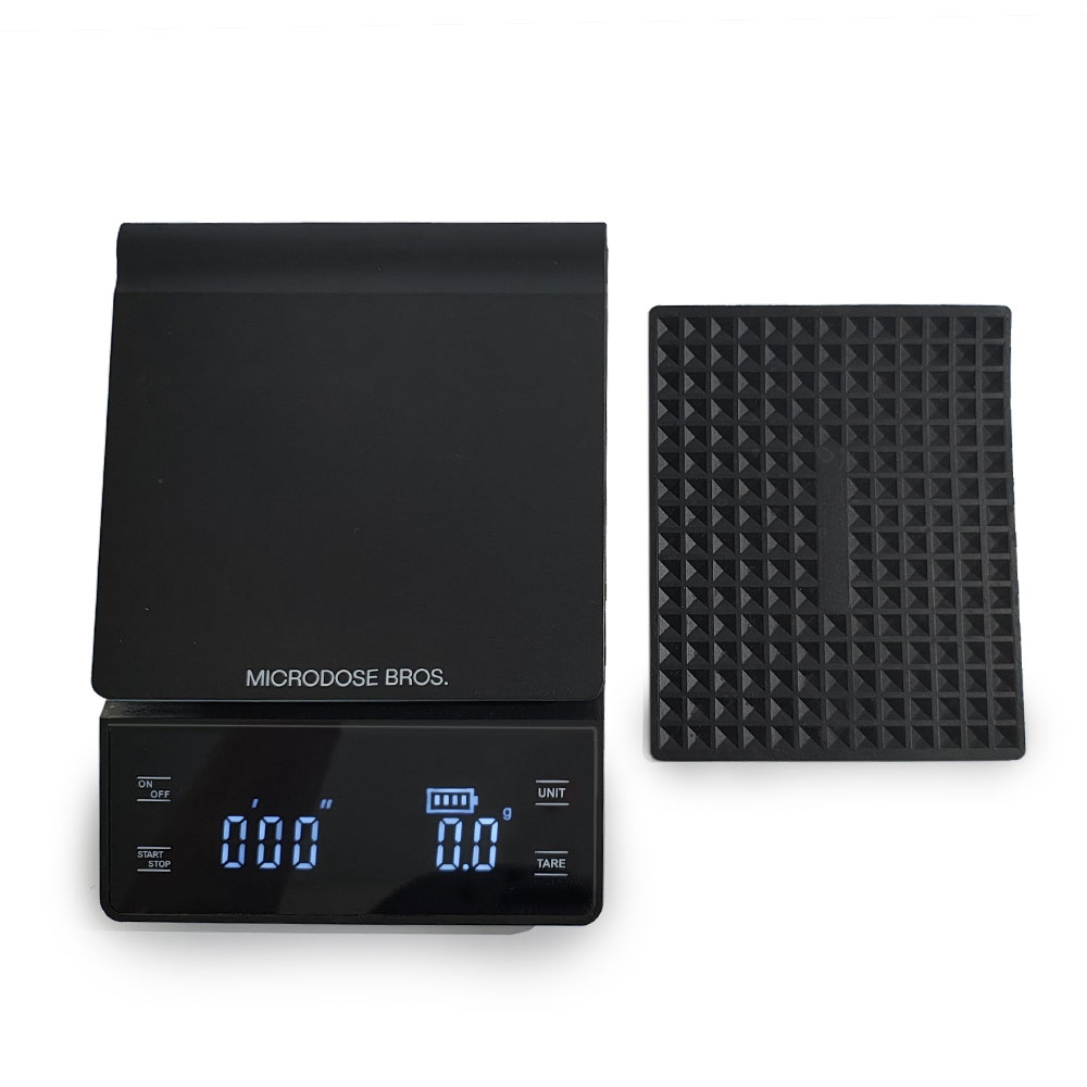 Precision Microdosing Scale with removable non-slip weighing mat and digital LED display
