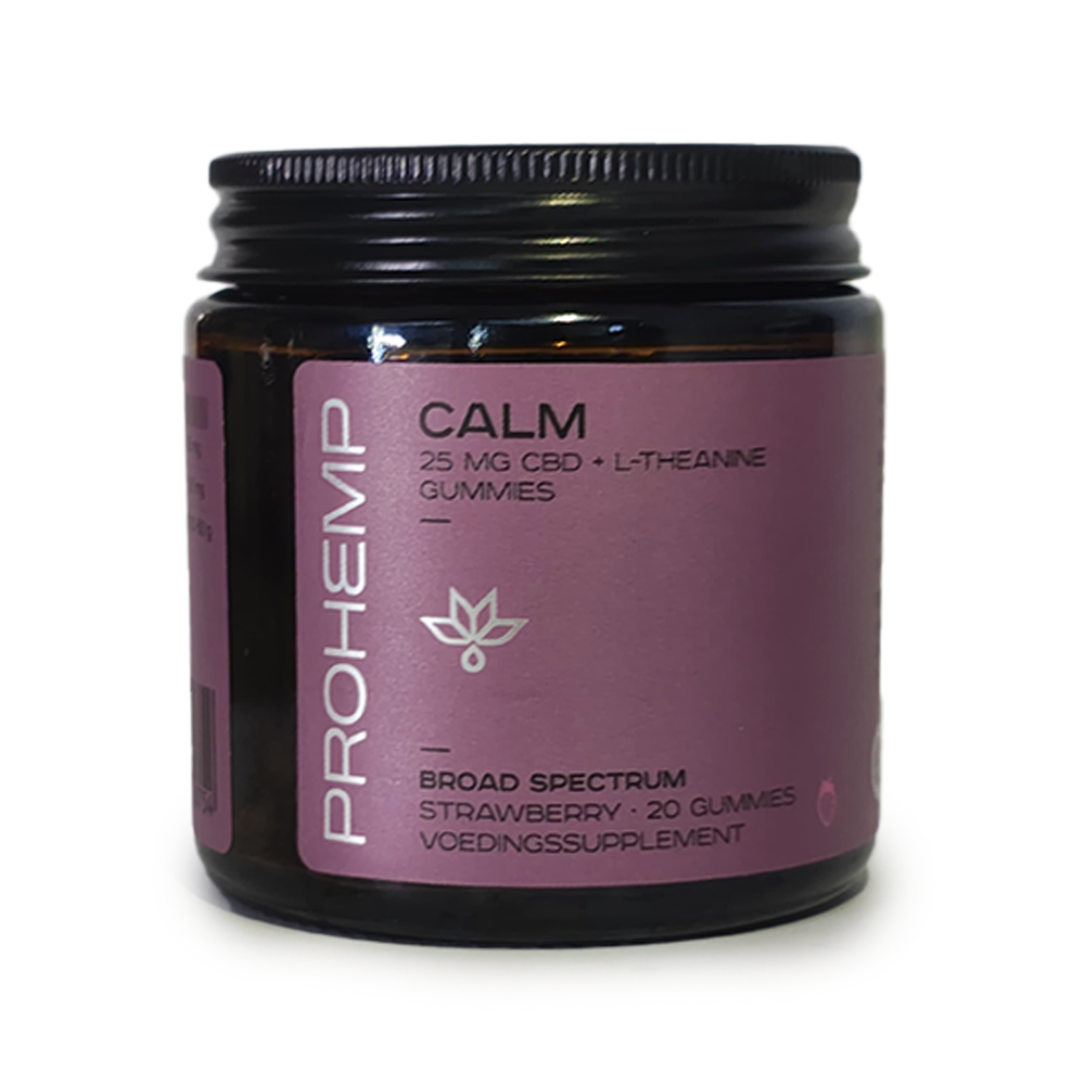 Prohemp Calm Broad Spectrum CBD Gummies with L-Theanine – 20 Gummies