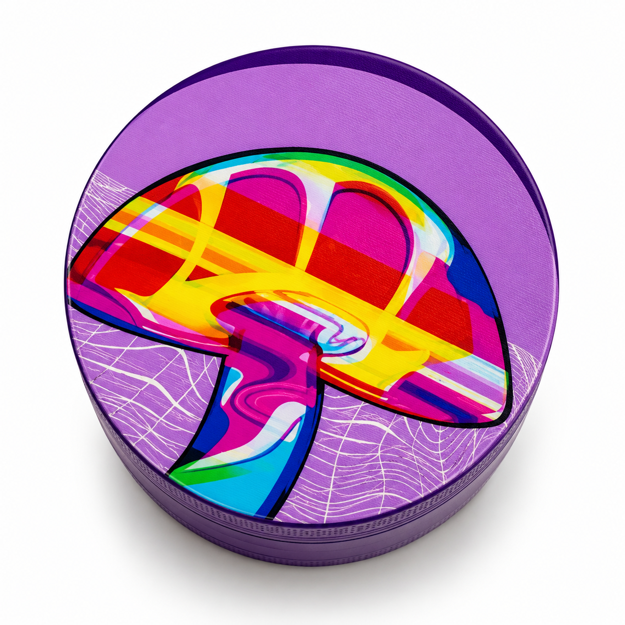 Psychedelic Weed Grinder 40mm 4 Part