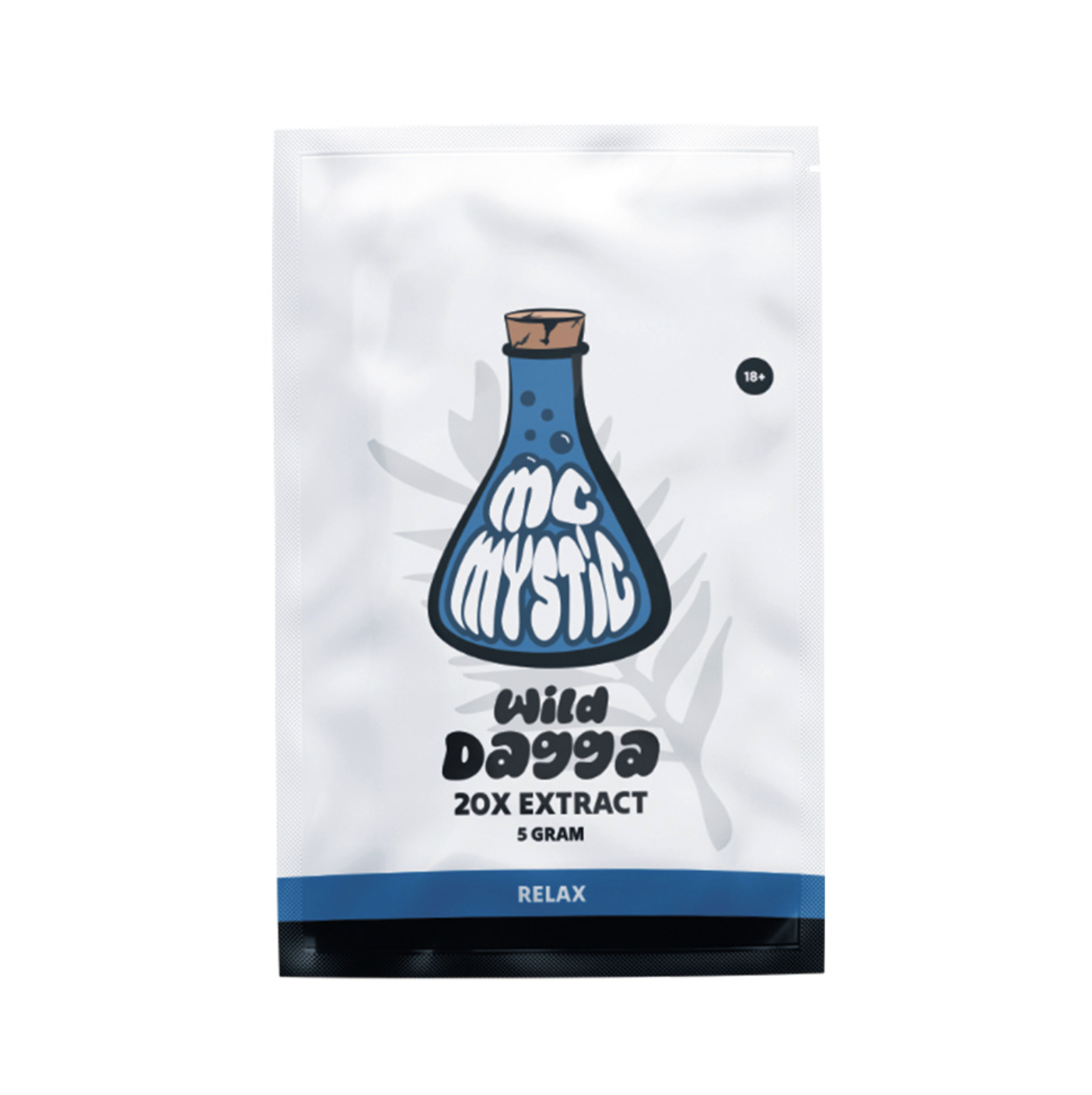Wild Dagga 20X Extract 5g McMystic front packaging with blue and white design